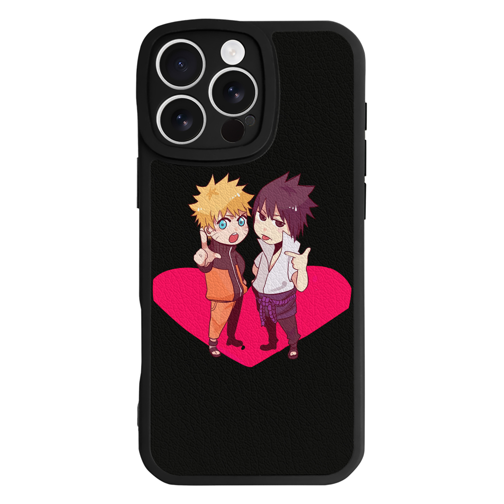 （画像用） NARUTO -ナルト- うずまき ナルト Uzumaki Naruto 【iPhone 16シリーズ対応】シリコンスマホケース（レザー調） 材質：シリコン